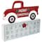 Merry Christmas Truck Wooden Advent Calendar - 9"
